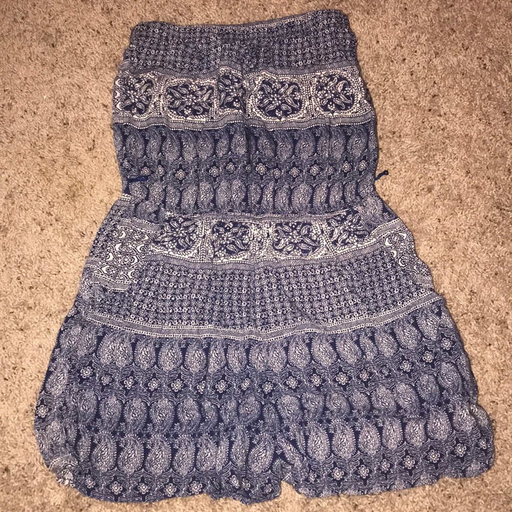 Strapless romper
